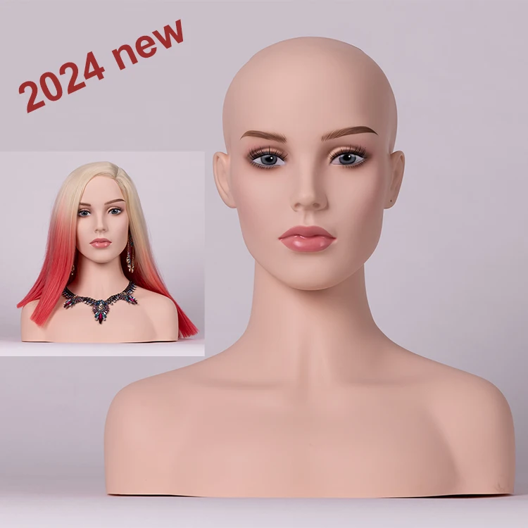 HUAYANG Wholesale Beautiful High Quality Wig Realistic Mannequin Head for Wig Display