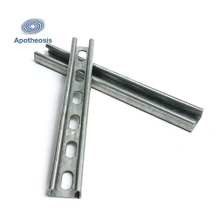 Slotted steel c/u unistrut channel/perforated steel section retailing