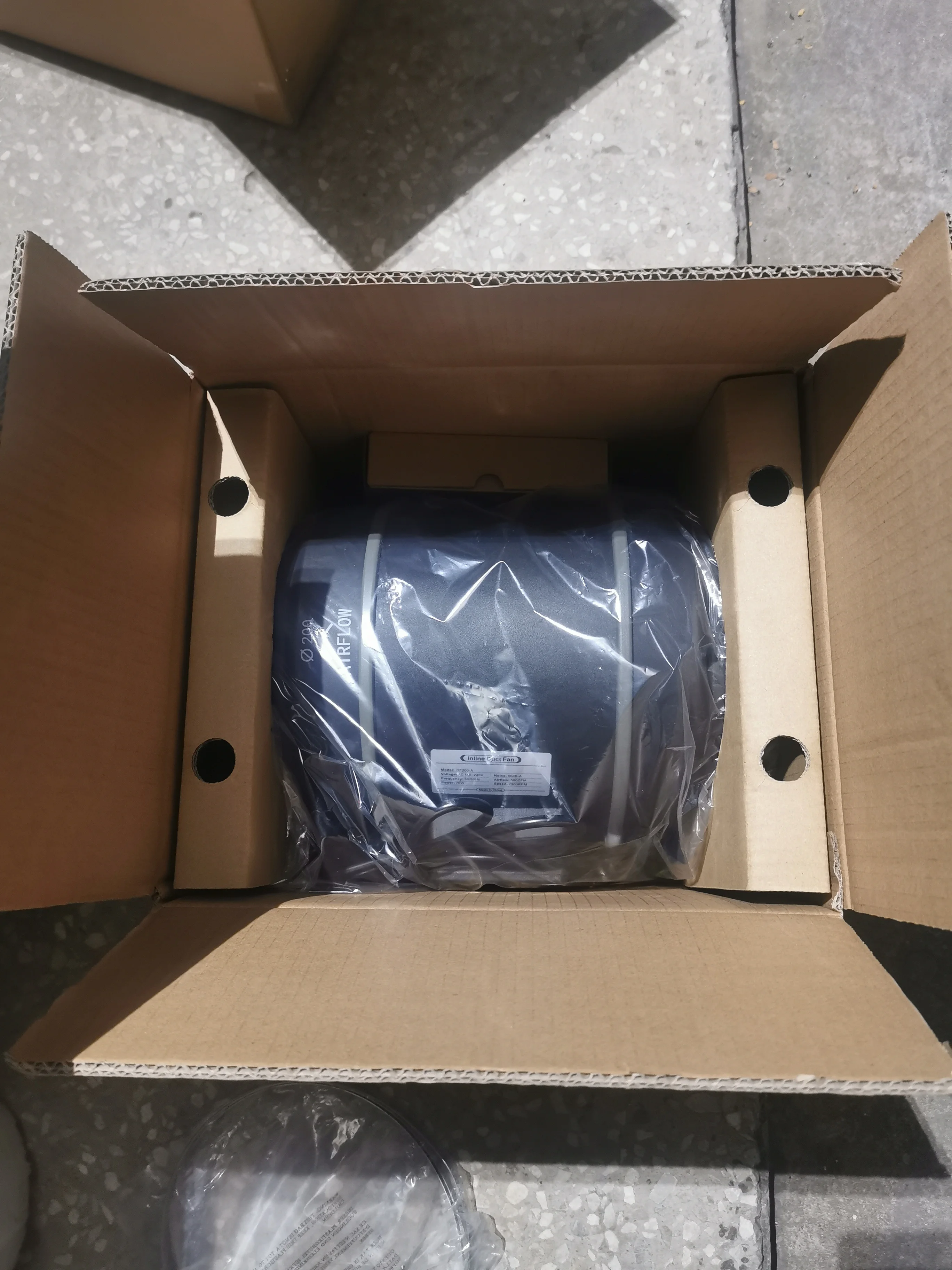 Quiet 8 inch Duct Fan with Temperature Humidity Controller - Ventilation Exhaust Fan for Grow Tents, Hydroponics