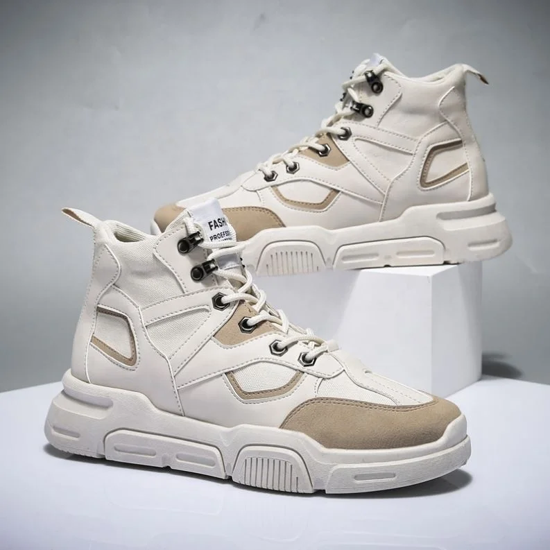 Новинка 2021, мужская обувь, повседневные Ботинки Martin, Корейская версия, модные мужские ботинки в этническом стиле