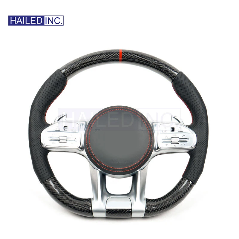 HAILED OEM Carbon Fiber Steering Wheel for Mercedes Benz AMG GT 63 S W205 W166 W177 W217 W222 C63 E63 S63 G63 GT63 GLE63 GTS GTR
