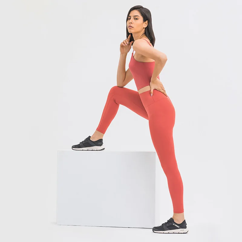 D19108 Эко-дружественные ombre переработанные Activewear Naked Feeling Buttery мягкие Леггинсы для йоги с высокой талией штаны для йоги