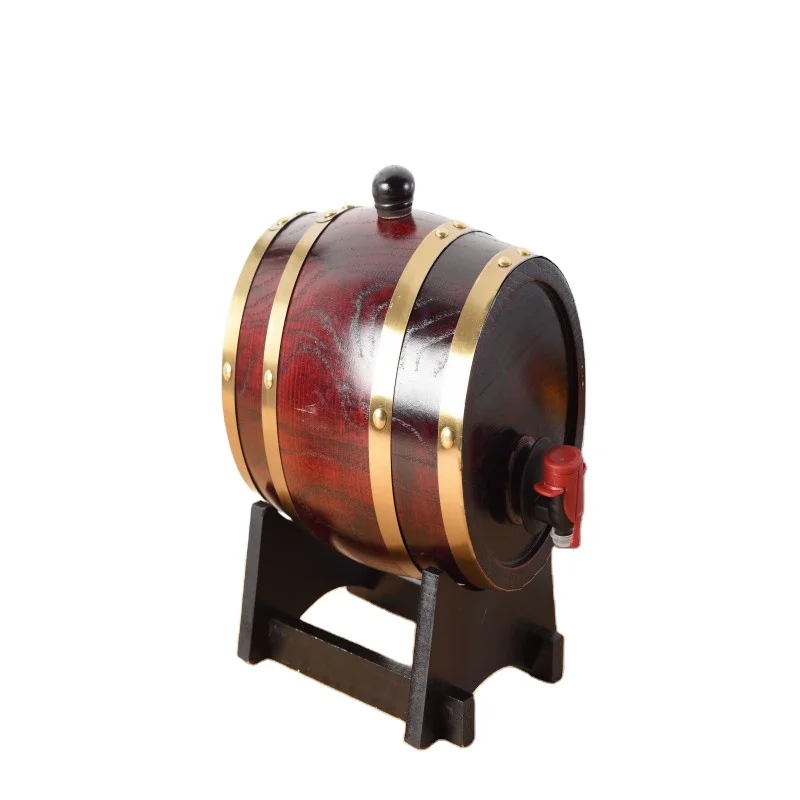 5L Oak cask Wooden beer cask Whiskey storage decorative cask