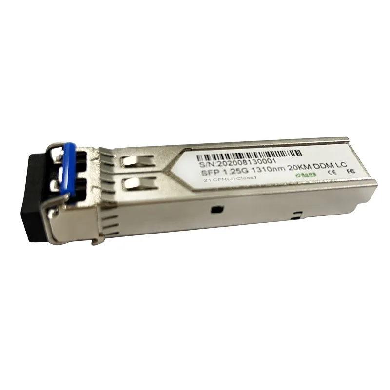 1.25G SFP Fibre Optic Modules 1310nm Single Mode Dual Fiber LC 20KM DDM SM Gigabit SFP Module