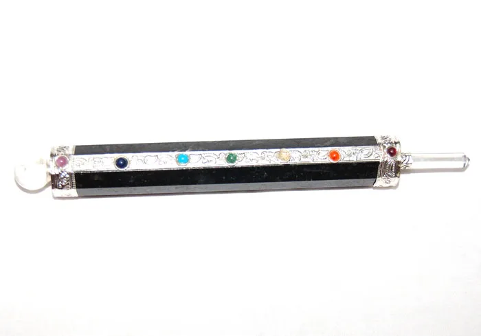Buy Black Tourmaline Chakra Healing Wands for healing | wholesale natural stone gems healing wands for gift and decor