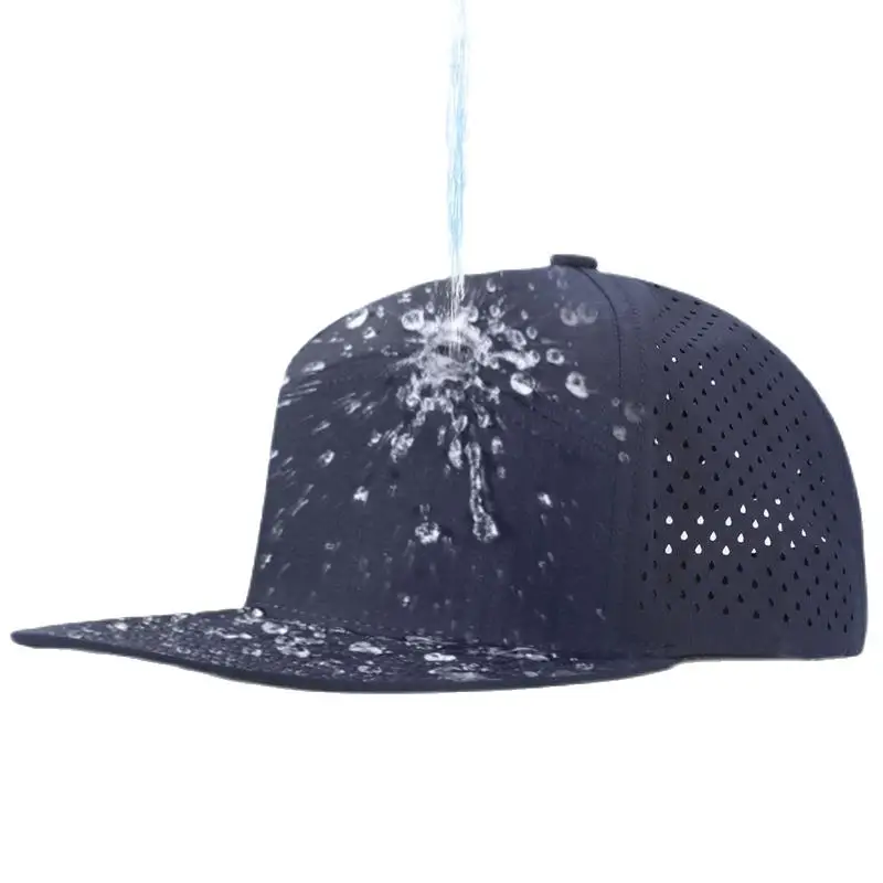Summer high-quality soft top waterproof sunshade baseball hats Men women Quick Drying Flat tongue cap  customized