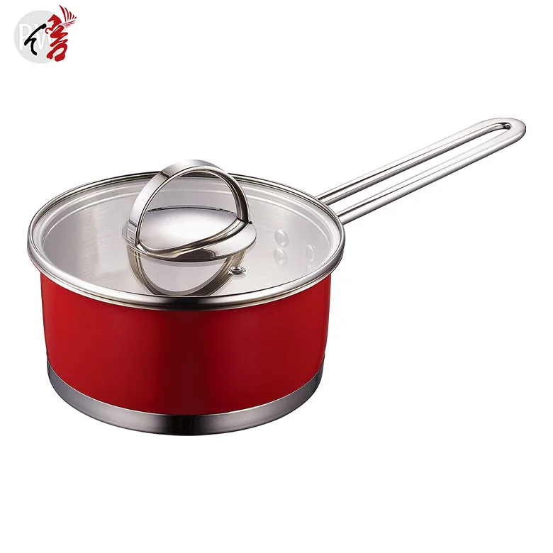 Realwin customized color coating cooking kitchen wares stainless steel cookware set