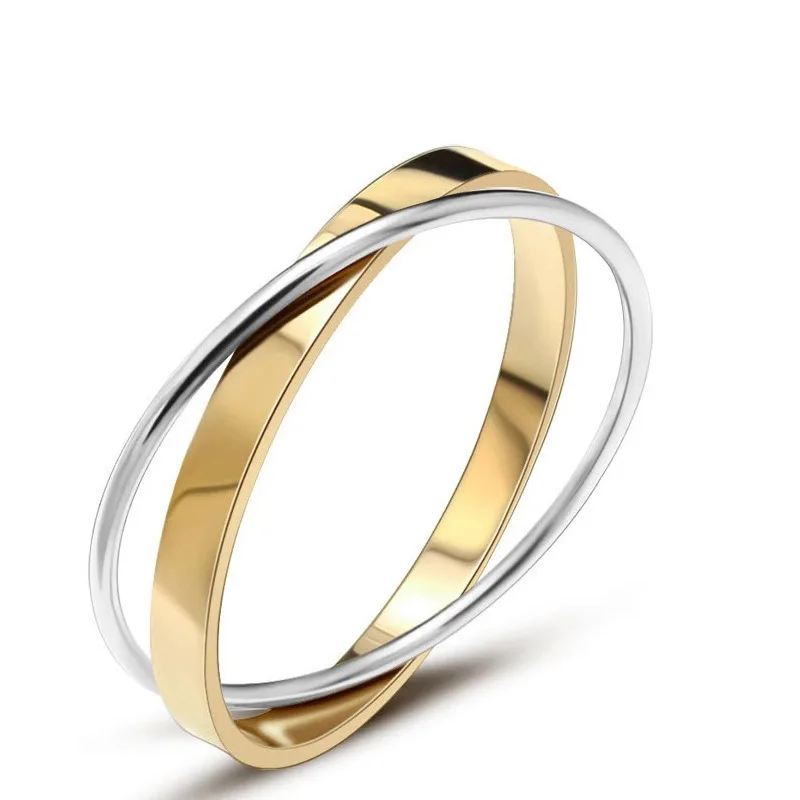 Wholesale Simple Fashion Design Stainless Steel 18K Gold Plating Women Men Bracelet Bangles For Gift