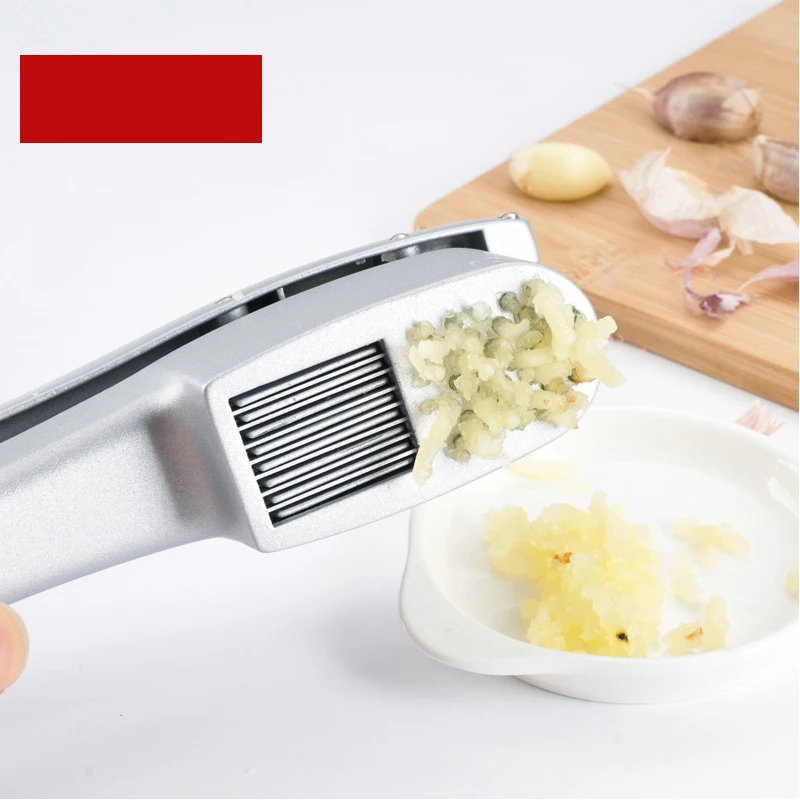 Garlic Press Mincer Ginger Crusher Peeler Squeezer Heavy Duty Aluminum Alloy Garlic Presser Chopper Professional Food Grade