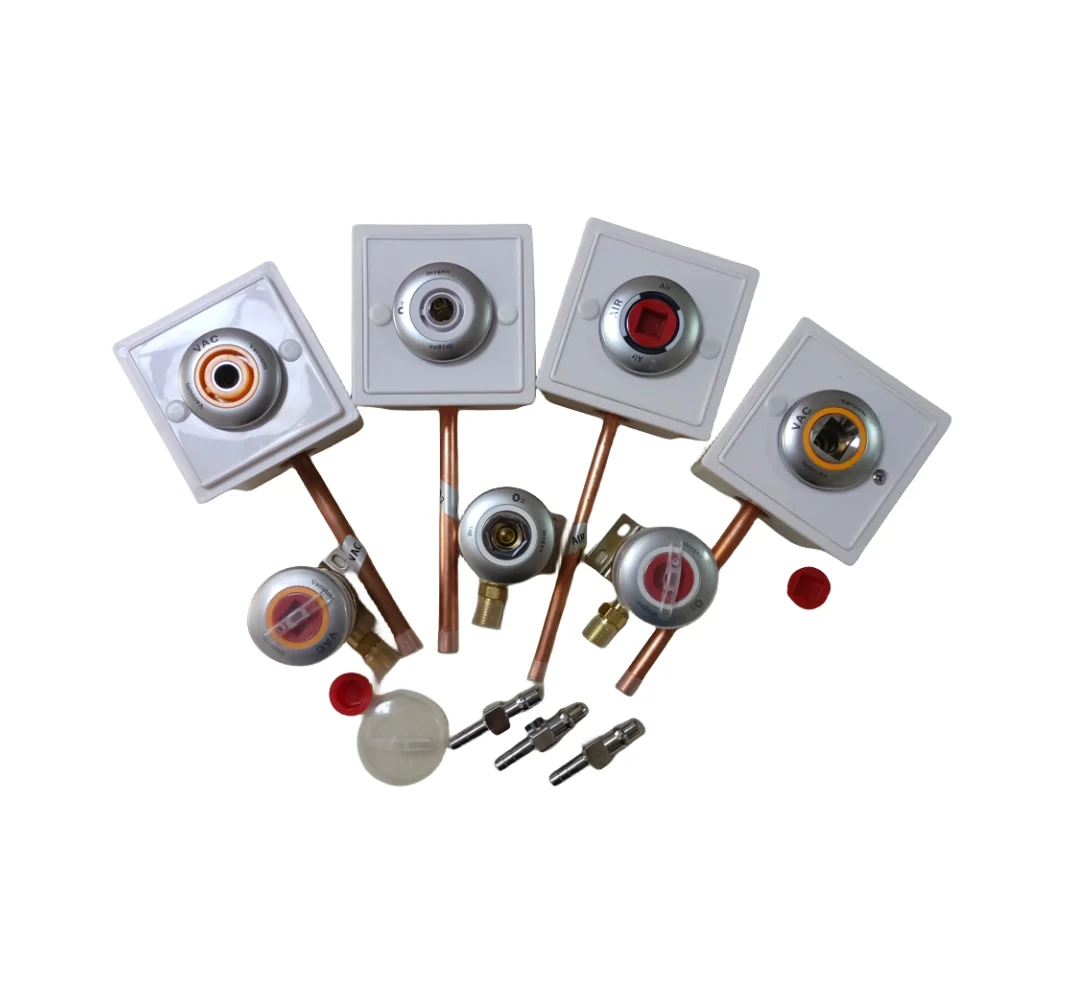 DIN Standard console wall mounted thread hose box type Medical connector gas terminal