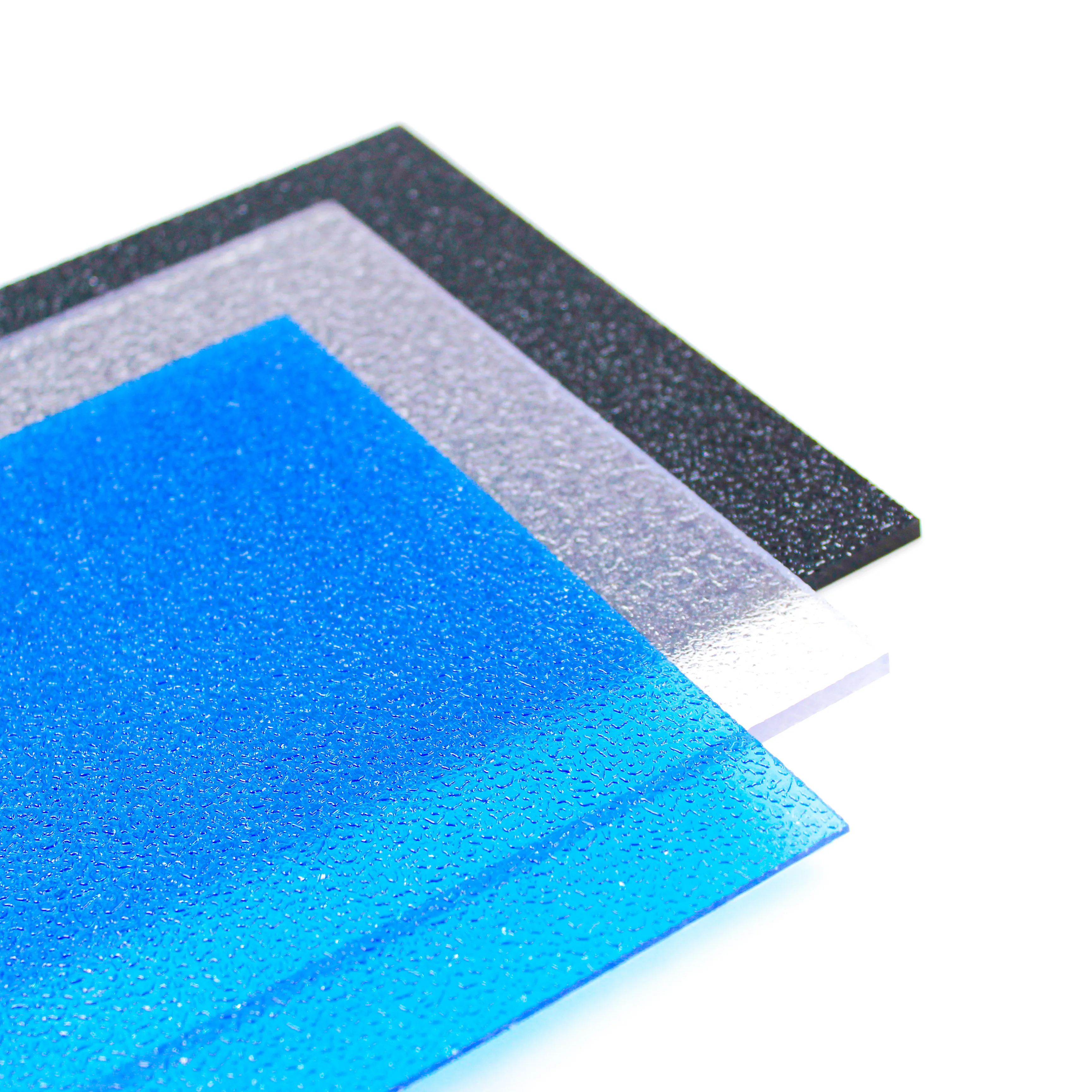 1mm-10mm Embossed Polycarbonate Sheet Embossed for decoration bathroom and partitions