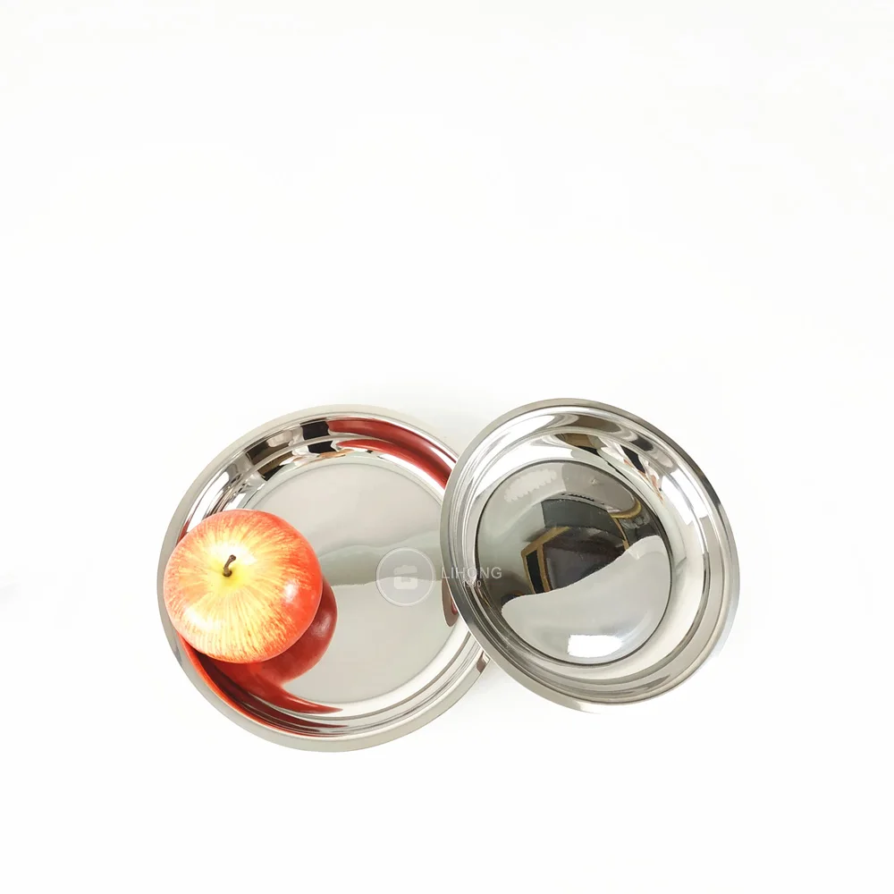 Baming Mirror Surface Charger Plates Dinner Wedding Western Restaurant Decoration