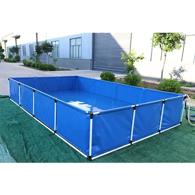 SDM Durable Foldable Square 5000 Liters Commercial/large Farming Pvc Tarpaulin Pond Fish tank