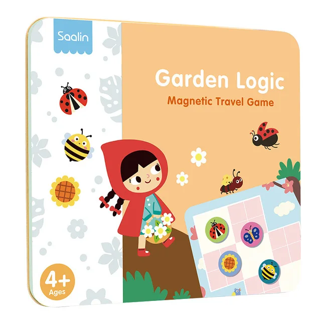 Three palace logic thinking game of zoo,English Spelling Card Phonics Educational Learning Card for early childhood education