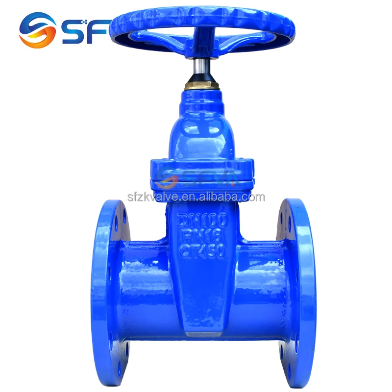 SFVA BS5163 PN16 GGG50 упругий чугунный клапан с фланцевым соединением 3 дюйма 4 дюйма