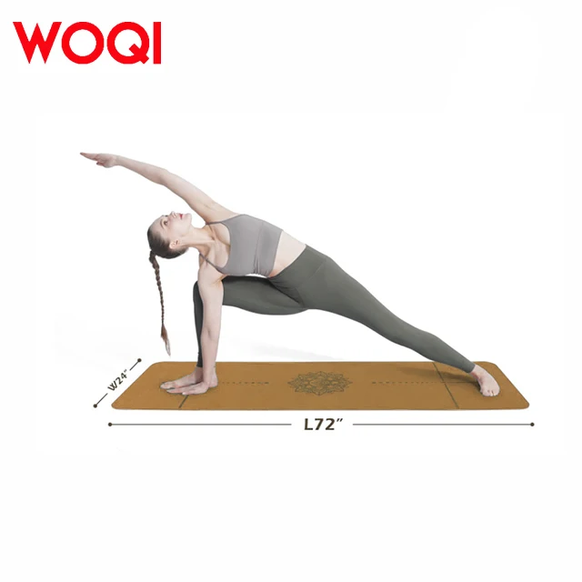 WOQI Manufacturer Custom Logo Color Kid Women Travel Natural Rubber Wholesale Yoga Mat TPE Material for Gym Use
