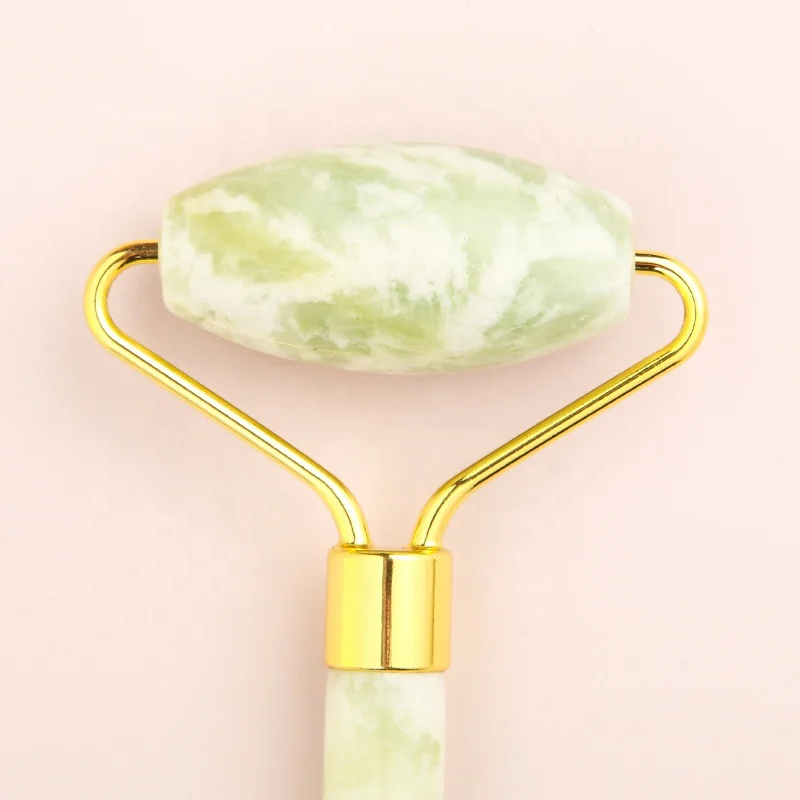 Customizable Low price 100% natural XiuYan jade roller set facial neck back massage gua sha board