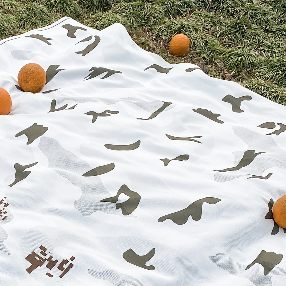 Winter snow white Durable double sided net multispectral desert camouflage camo netting for hunting