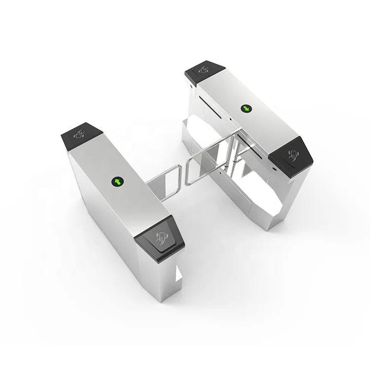 Dustproof 304  Electronic Bridge Swing Turnstile Barrier Gate Swing Turnstile Barrier Gate