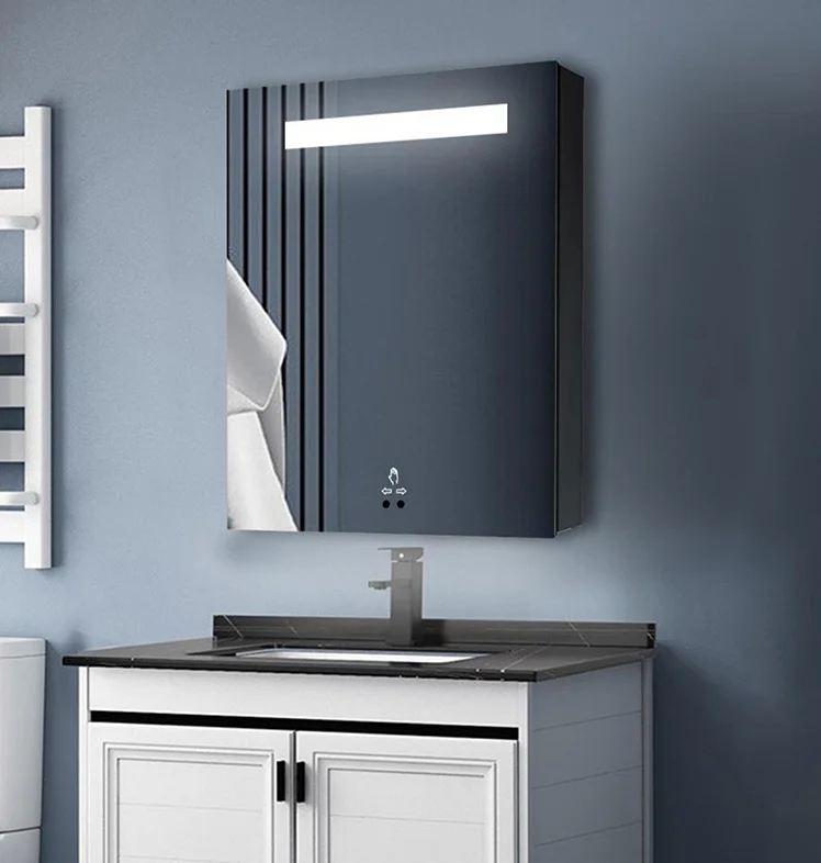 CBM New Design Led Lighted Wall Mounted Smart Bath Mirror Cabinet Bathroom Medicine Cabinet