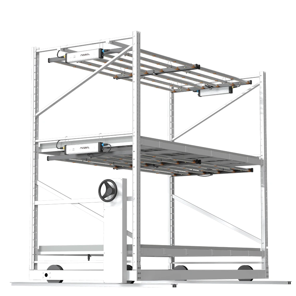 2023 Hot-Selling  Indoor Mobile Grow Systems Hydroponic Vertical Grow Rack For Commerical Growers