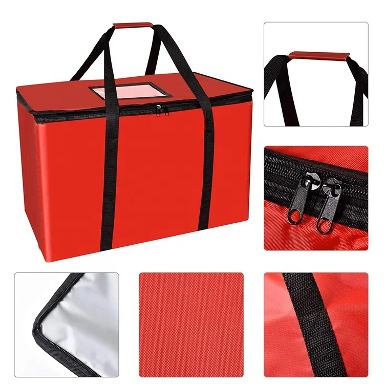 
High quality oxford food delivery heavy duty insulated thermal disposable food bags 
