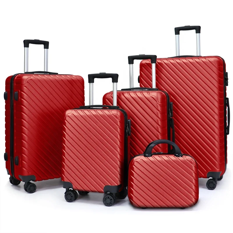 Customized Luggage Set with Wheels Travel Bags Trolley Case valise de voyage Koffer ABS Suitcase