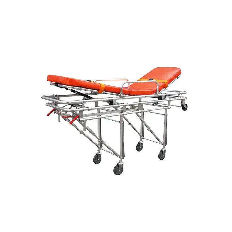 Factory Wholesale First aid trolley stretcher loading patient transfer aluminum alloy Ambulance Stretcher