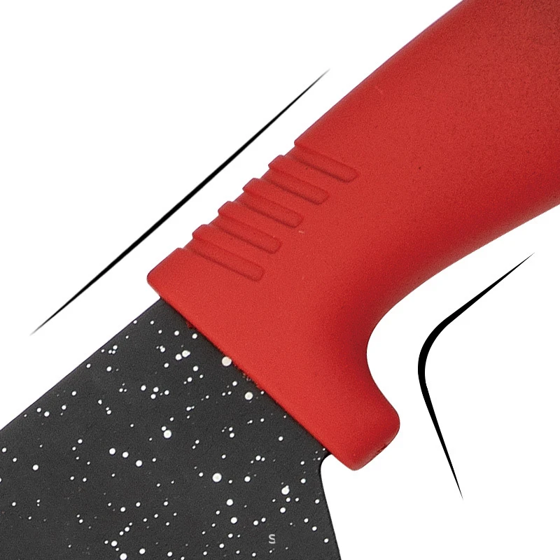 Wholesale kitchen knife set 8-piece promotional gifts stainless steel utility chef knife with holder stand and sharpener