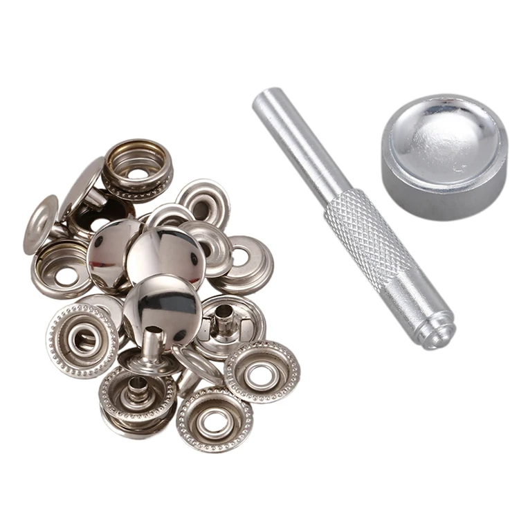 CNC Turning Machining Magnetizable Fastener Screw Snap Kit Stainless Steel Stud Metal Snap Fastener