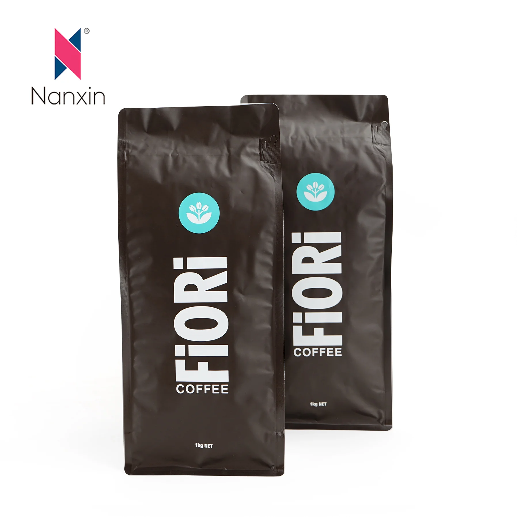 Simple Custom Printed Coffee Bag Pouch 16oz Coffee Bean Packaging Bags with Zipper