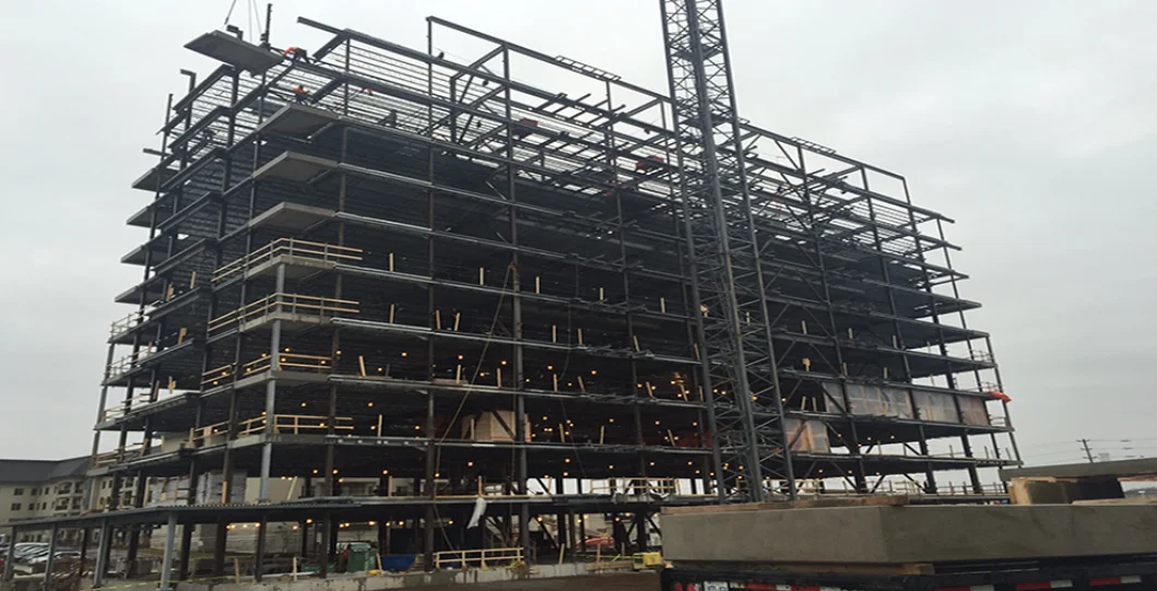 Lightweight prefabricated steel structure building for office or hotel use