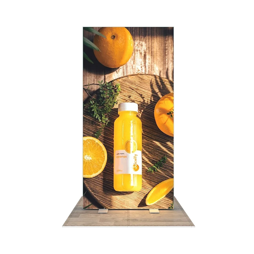 Portable Folding Aluminum Alloy Trade Show Exhibition Quick Setup Equipment Advertising Backdrop Display SEG Fabric Light Box