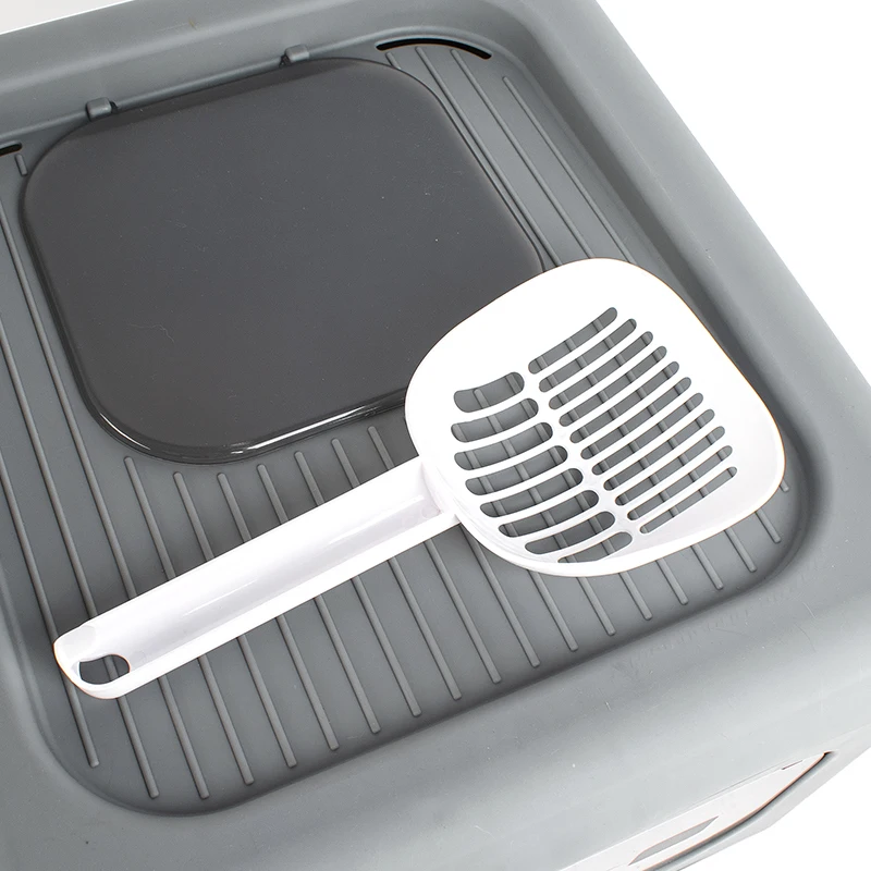 JP AMAZON TOP SALE New design foldable Drawer type cute large space Foldable Cat Litter Box