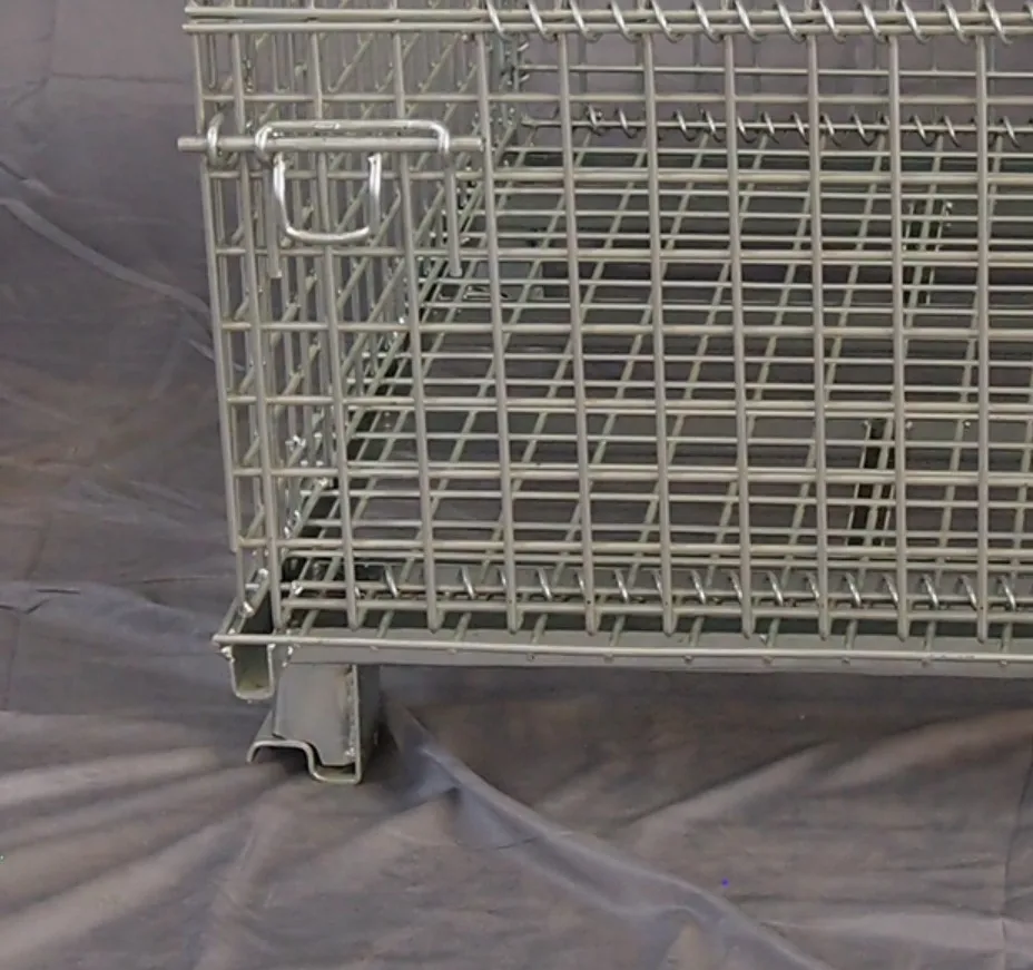 BHK34 Foldable and Stackable Mesh Box Wire Cage Pallet wire mesh container with high quality