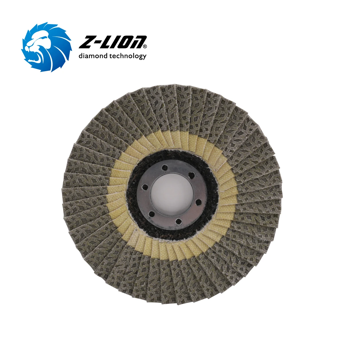 Z-LION 4.5 Inch Electroplated Diamond Flap Discs for Stone & Construction