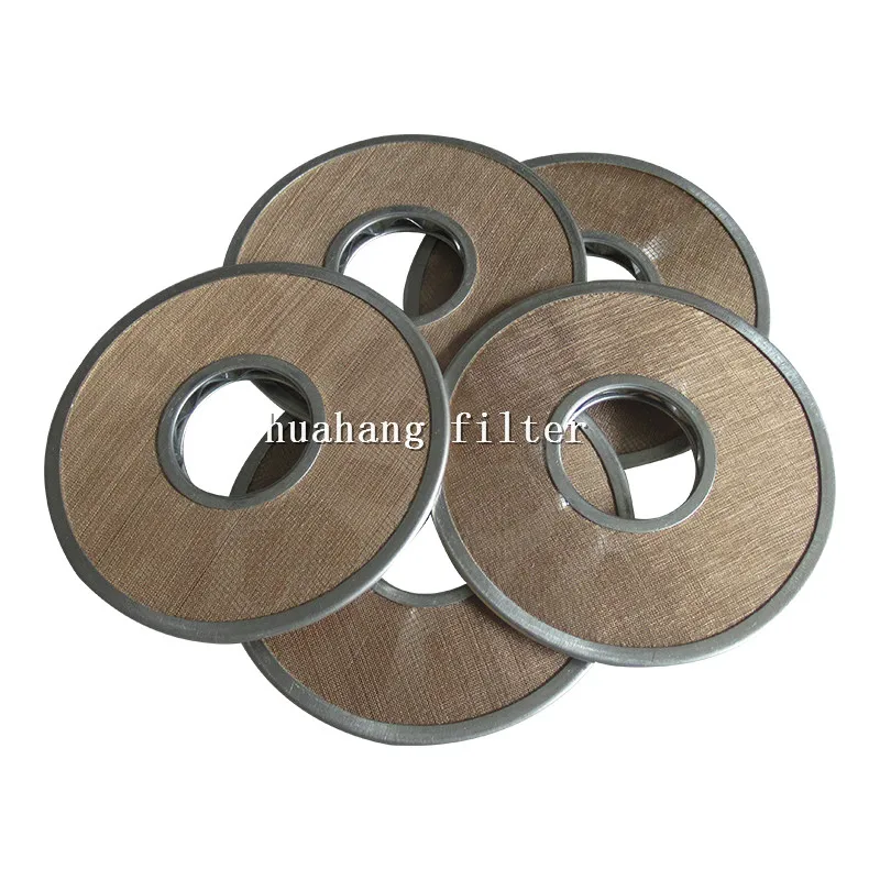 Custom Porous metal components stainless steel SS 316L round screen filter disc SS Wire Mesh SPL Filter Disc SPL25 SPL32