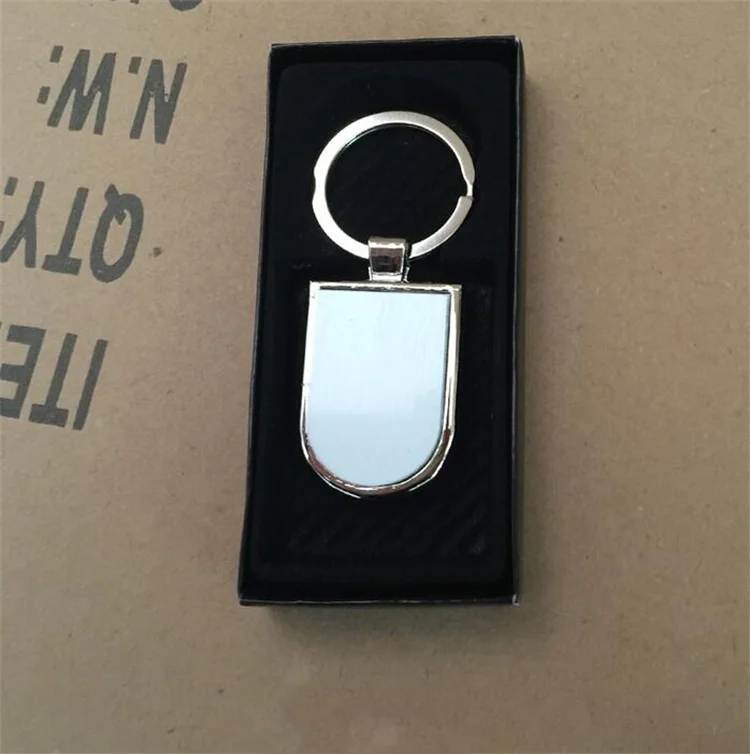 Sublimation Wholesale Heat Transfer Printing Sublimation Keychain Custom Logo Blank Metal Sublimation Metal Key Chain