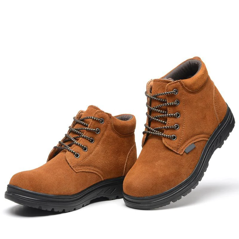 Hot Sale Anti-smash anti-smash and anti-stab safety shoes, high quality suede cowhide acid and alkali resistant protective shoes