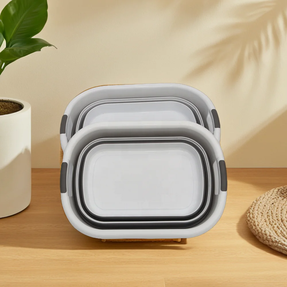 40L Foldable & Portable Collapsible laundri basket Rectangle Plastic Laundri Bin for Home Use