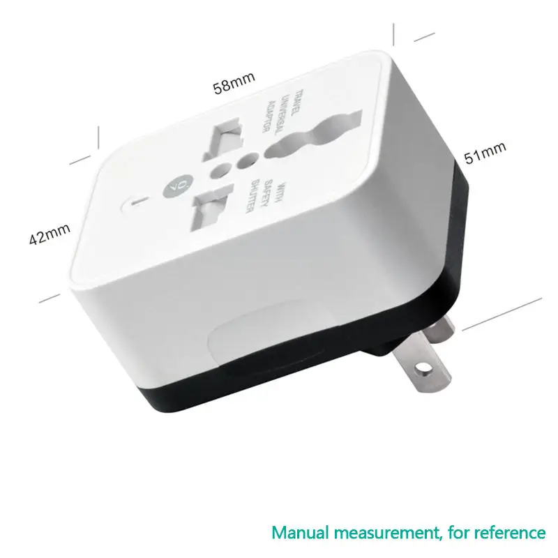 UK дорожный штекер для зарядки Адаптер Универсальная Многофункциональная конверсионная головка с 2 USB черный и белый