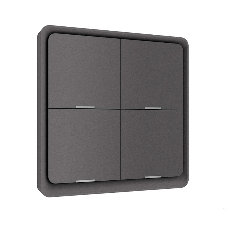 4 Gang Tuya ZigBee Wireless 12 Scene Switch Push Button Controller Battery Powered Automation Scenario For Tuya Devices