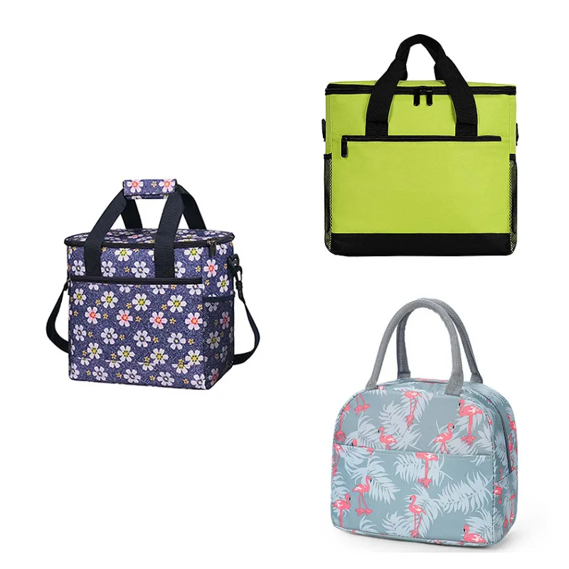 Custom Logo Promotional Large Size Portable Thermal Insulation, Non Woven Adult Lunch Cooler Tote Bags For Food/