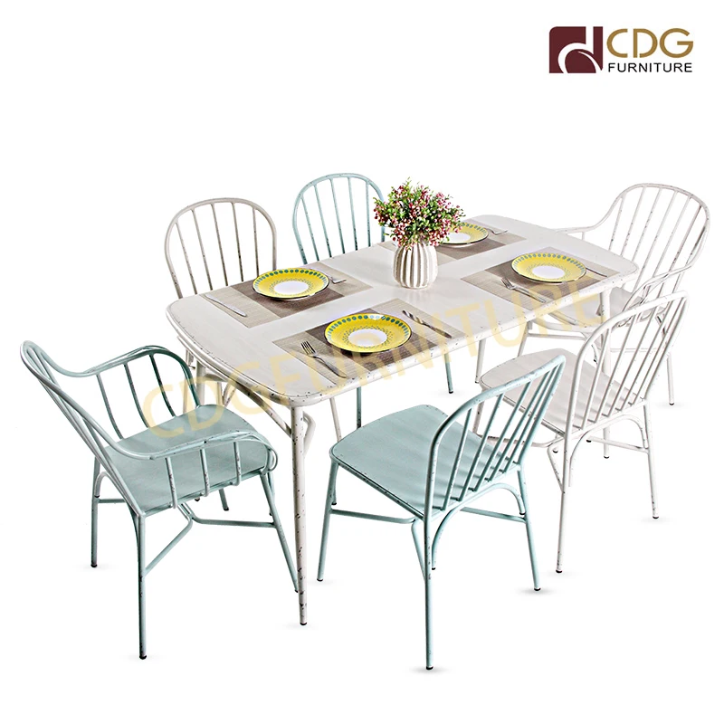 Rustic Coffee Table Vintage French Antique Bistro Restaurant Dining Table Outdoor Furniture For Aluminum Patio Furniture