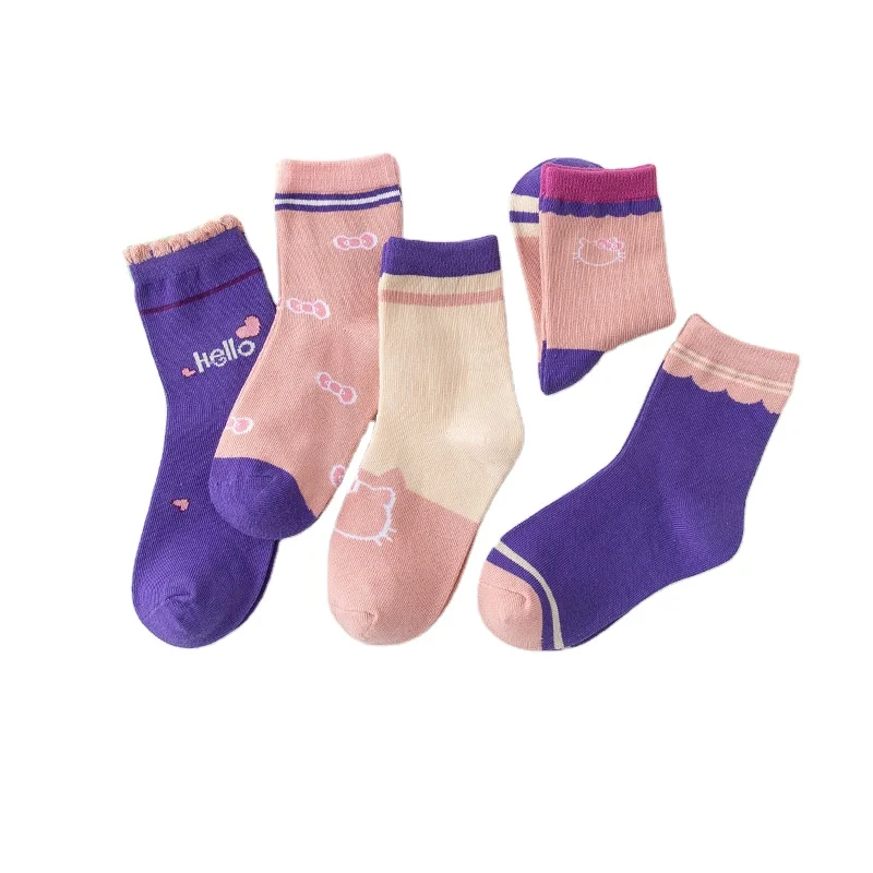 HY-4226 New Design Cartoon Hero Socks Spring Ready to Ship Wholesale 2024 New Cotton Sock Kids  Girl Boy Kids