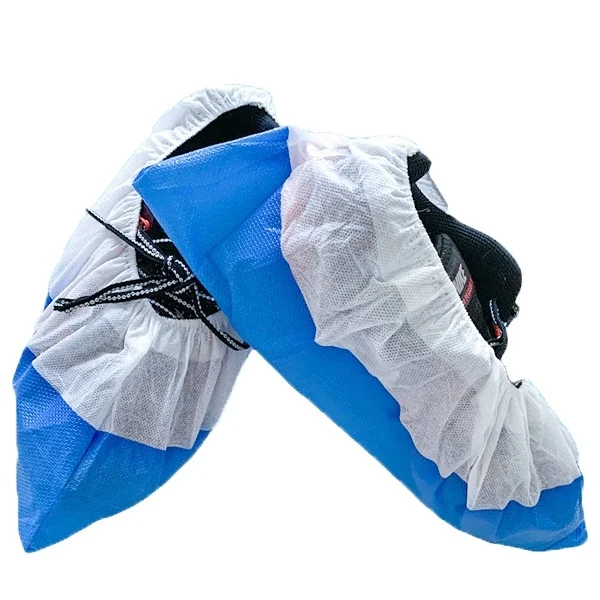 pp+cpe shoe cover Not Easy To Break Disposable Waterproof shoe cover Nonslip Shoe Cover