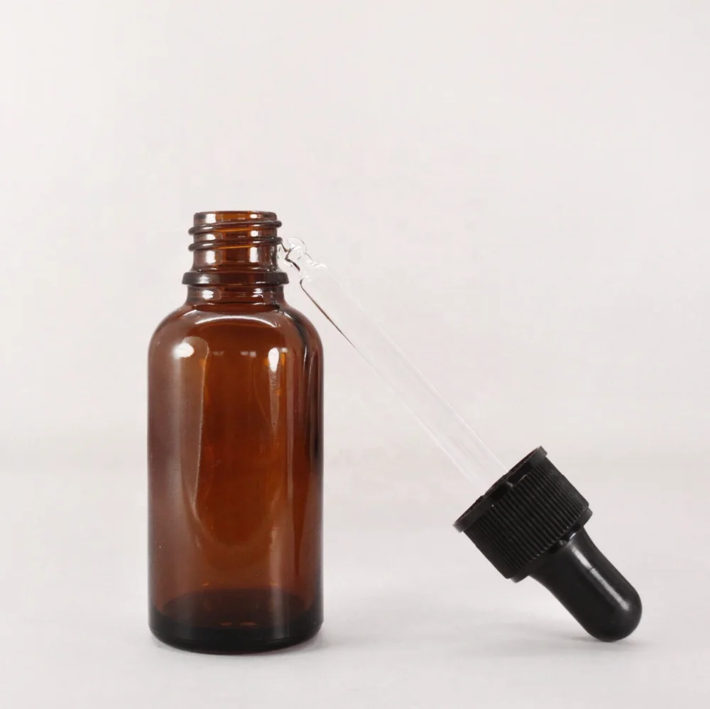 18/415 1 унций 2 унции 2 мл 3 мл 20 мл 25 мл янтарная стеклянная бутылка-капельница с коробкой