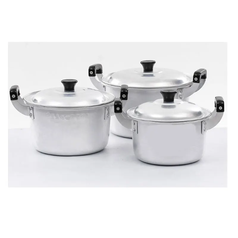 Big cooking pots die cast aluminum home cooking pan and pot set
