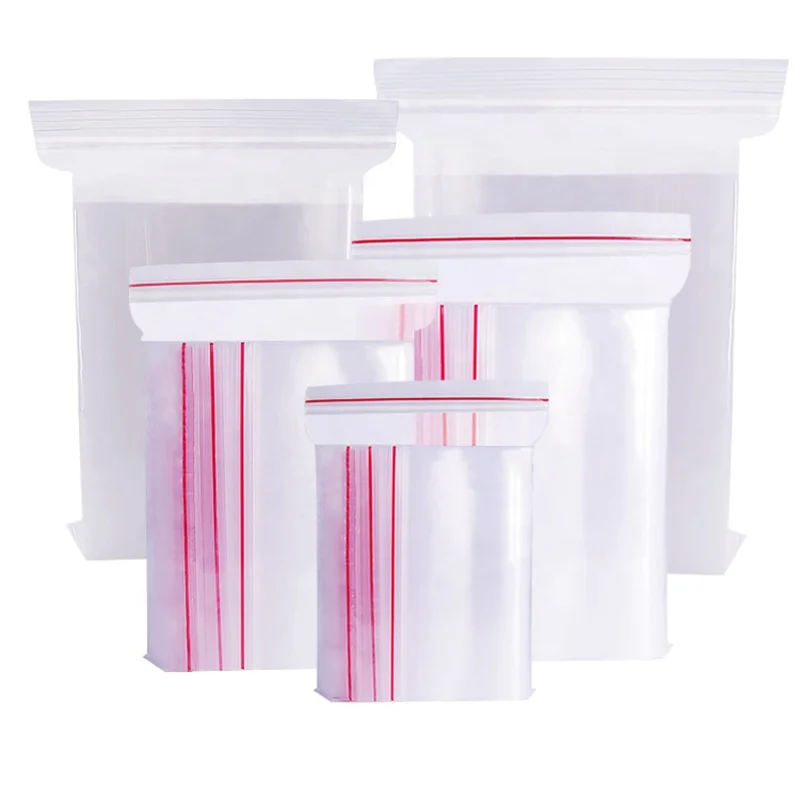 Clear transparent plastic PE/ Ldpe ziplock bags