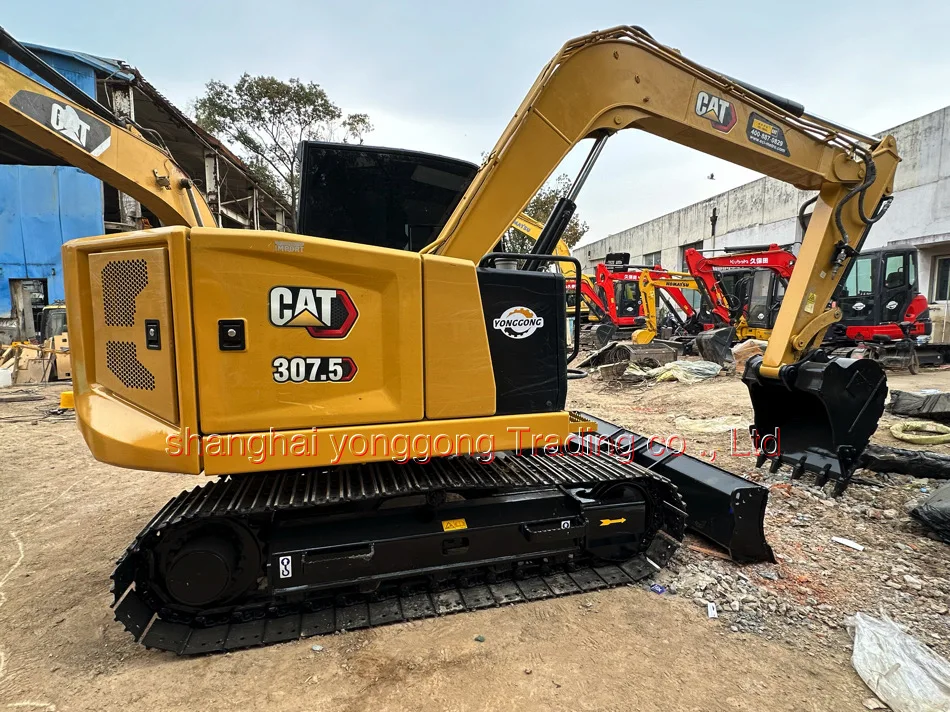 cat307.5 used excavator earthmover machinery with gentle used earth moving machinery with powerful engine